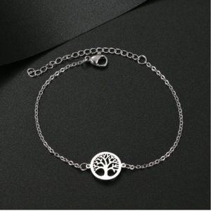 🍏50% OFF/3+...Tree Of Life Chain Bracelet (Silver tone)